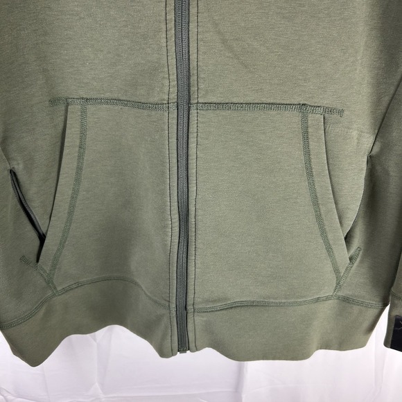 Ten Thousand Midweight Tech Hoodie Men's Size Large Full Zip Green - Picture 5 of 11